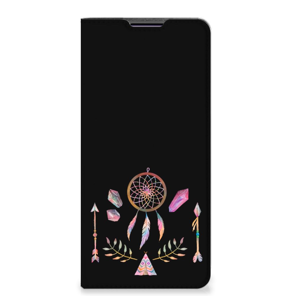 Motorola Edge 30 Pro Magnet Case Boho Dreamcatcher