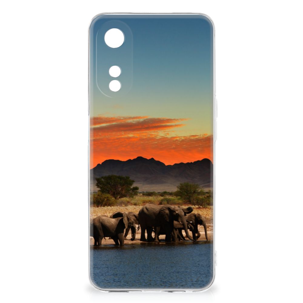OPPO A78 5G | A58 5G TPU Hoesje Olifanten