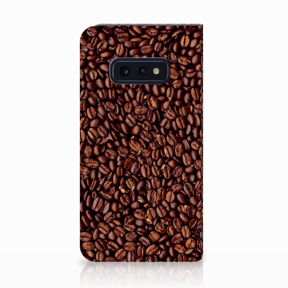 Samsung Galaxy S10e Flip Style Cover Koffiebonen
