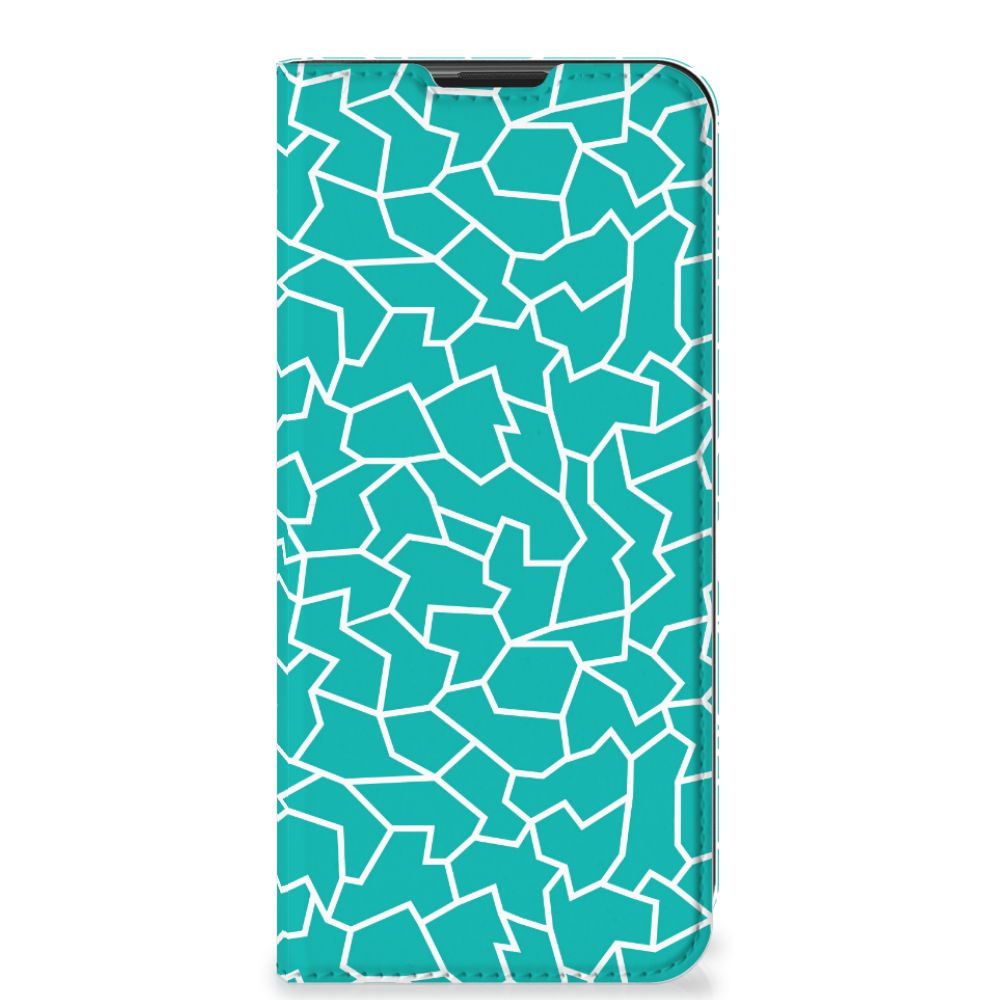 Motorola Moto G9 Play Bookcase Cracks Blue - B2C Telecom