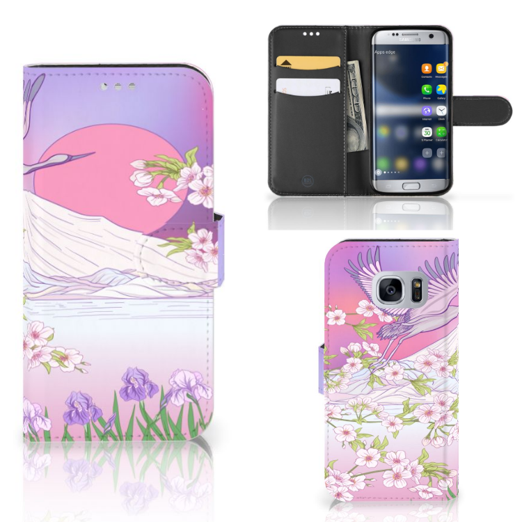 Samsung Galaxy S7 Telefoonhoesje met Pasjes Bird Flying