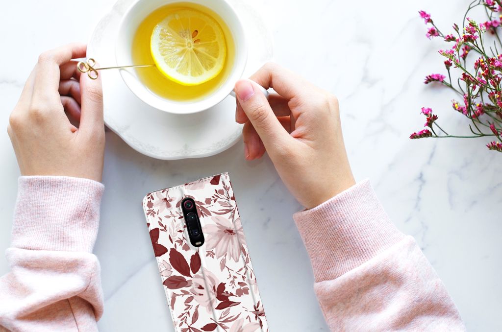 Bookcase Xiaomi Redmi K20 Pro Watercolor Flowers - B2C Telecom