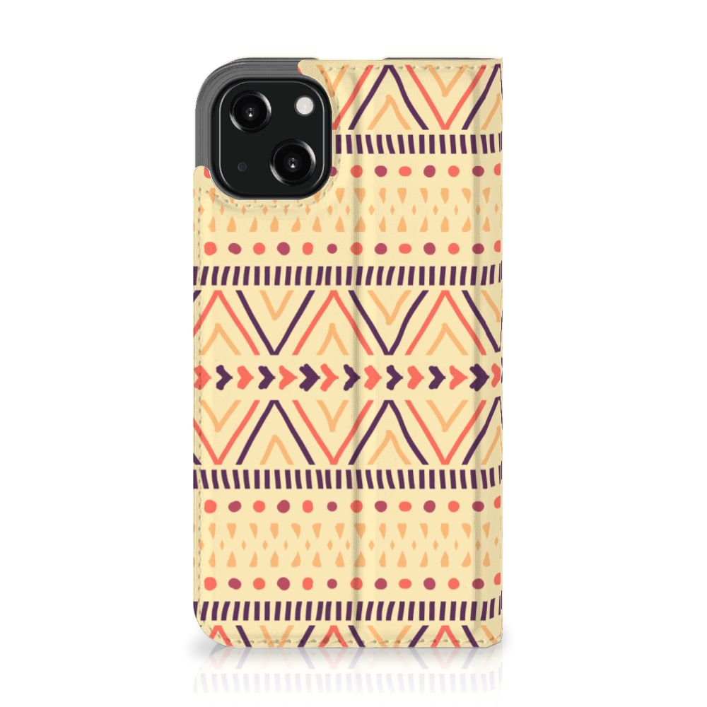 iPhone 13 Hoesje met Magneet Aztec Yellow