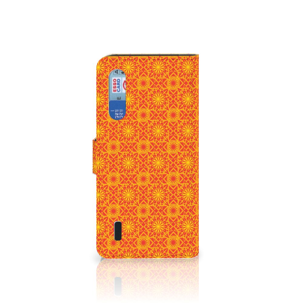 Xiaomi Mi 9 Lite Telefoon Hoesje Batik Oranje