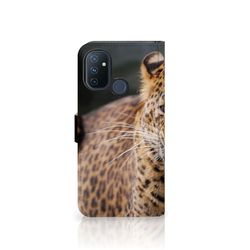 OnePlus Nord N100 Telefoonhoesje met Pasjes Luipaard