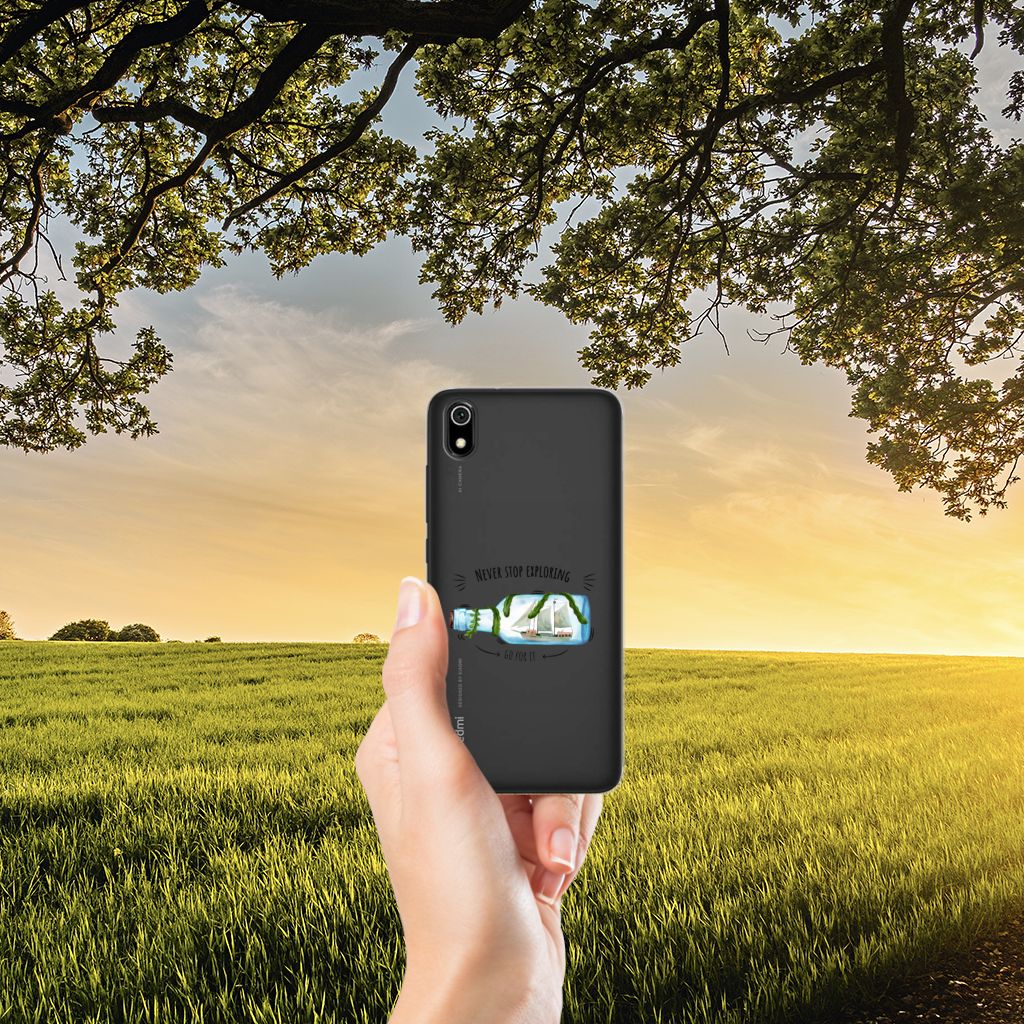 Xiaomi Redmi 7A Telefoonhoesje met Naam Boho Bottle