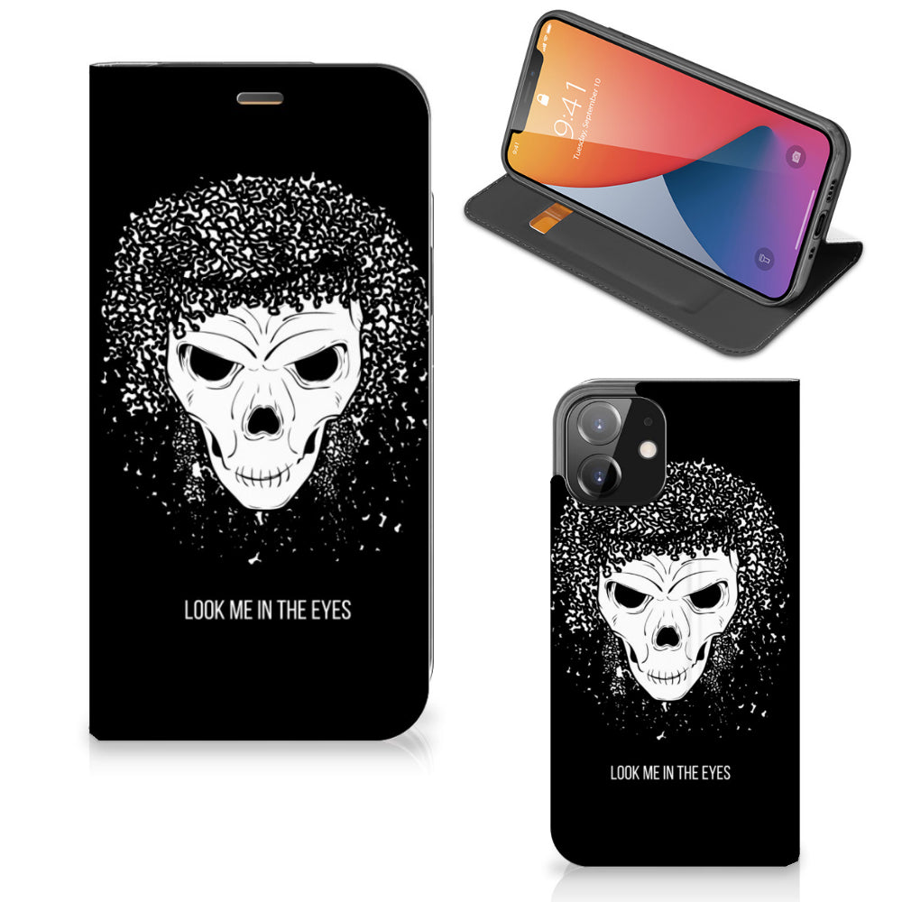 Mobiel BookCase iPhone 12 | iPhone 12 Pro Skull Hair