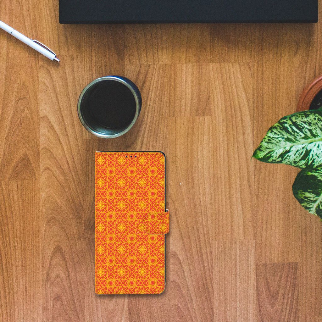 Samsung Galaxy Note20 Ultra Telefoon Hoesje Batik Oranje