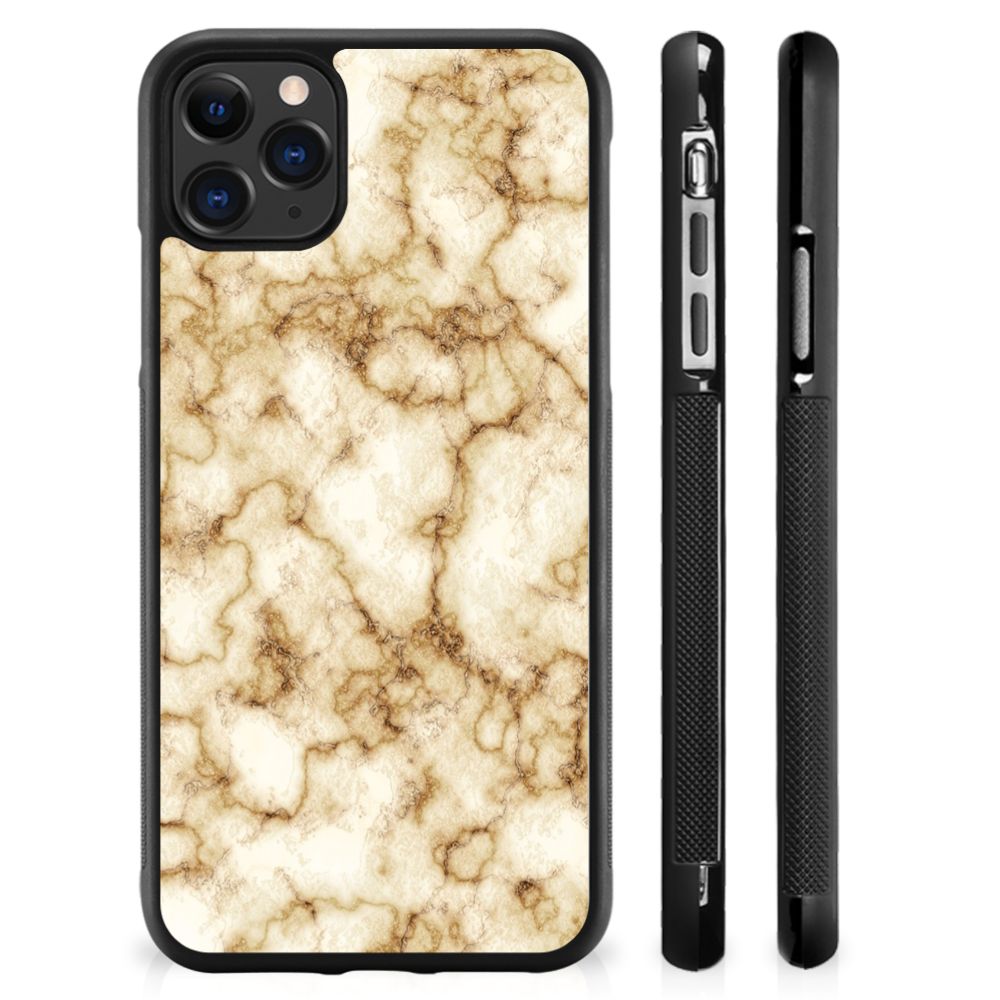 Apple iPhone 11 Pro Max Gripcase Marmer Goud B2C Telecom