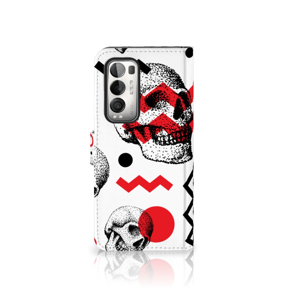 Telefoonhoesje met Naam OPPO Find X3 Neo 5G Skull Red