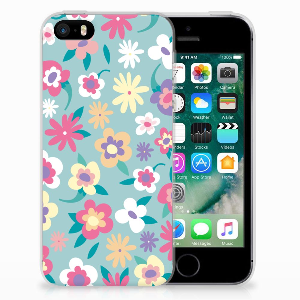 Apple iPhone SE | 5S TPU Case Flower Power