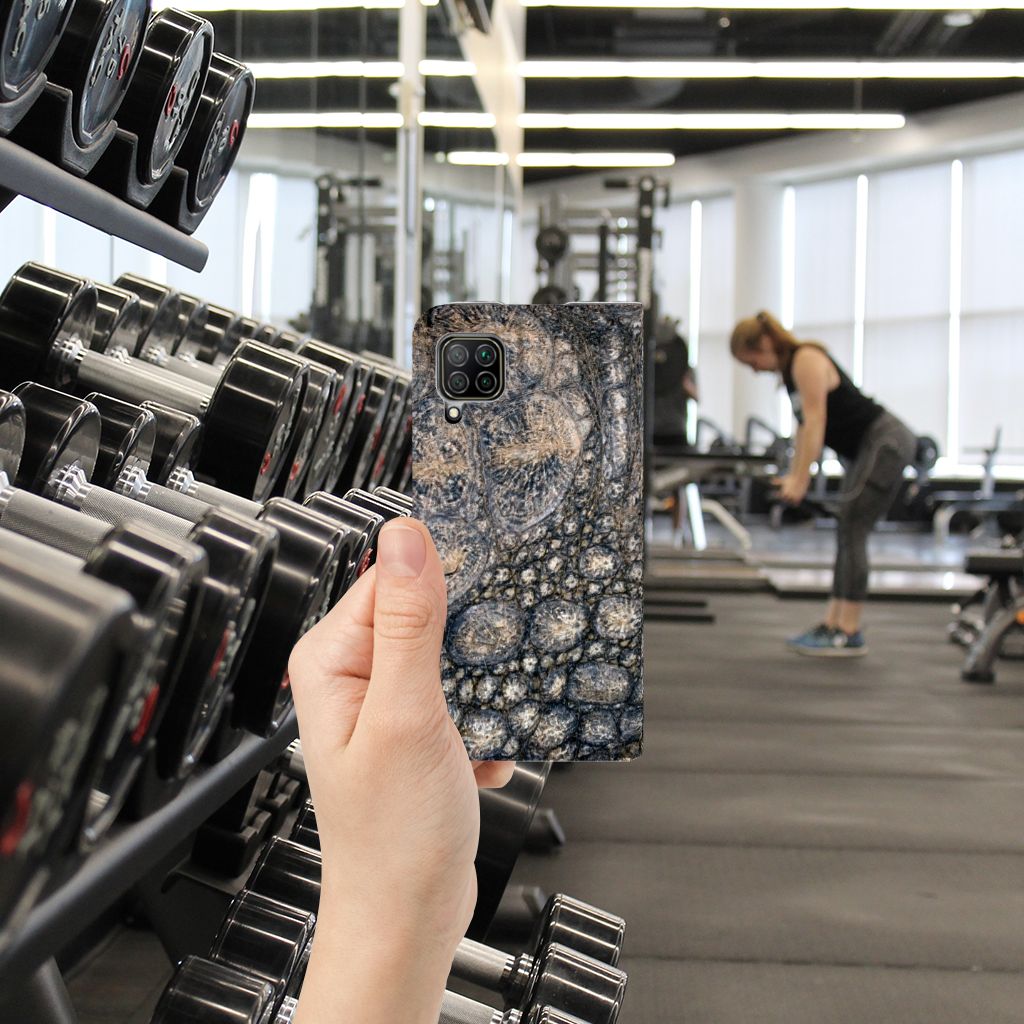 Huawei P40 Lite Hoesje maken Krokodillenprint