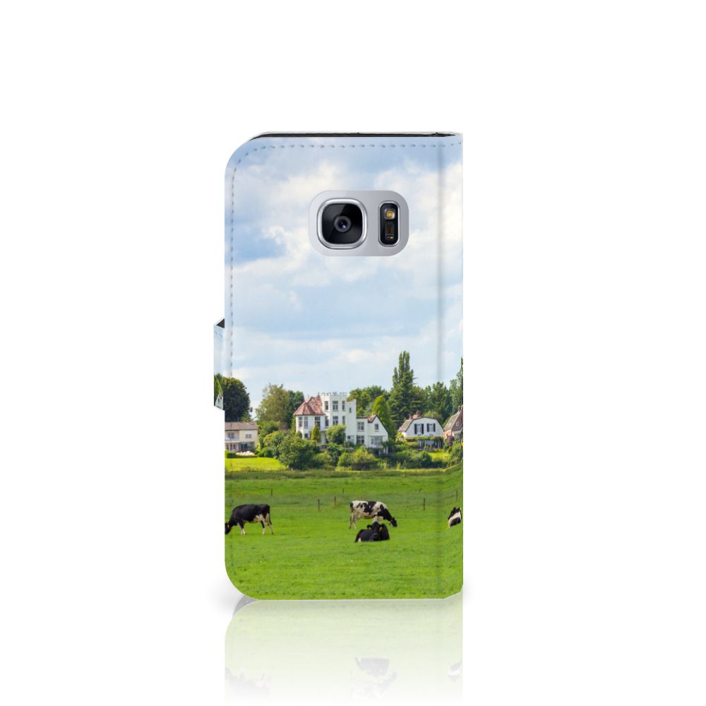 Samsung Galaxy S7 Telefoonhoesje met Pasjes Koeien