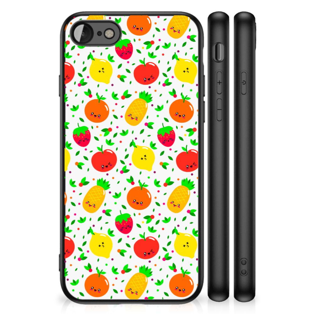 iPhone SE 2022 | SE 2020 | 7/8 Back Cover Hoesje Fruits met kleurrijk fruitpatroon op een TPU hoesje.