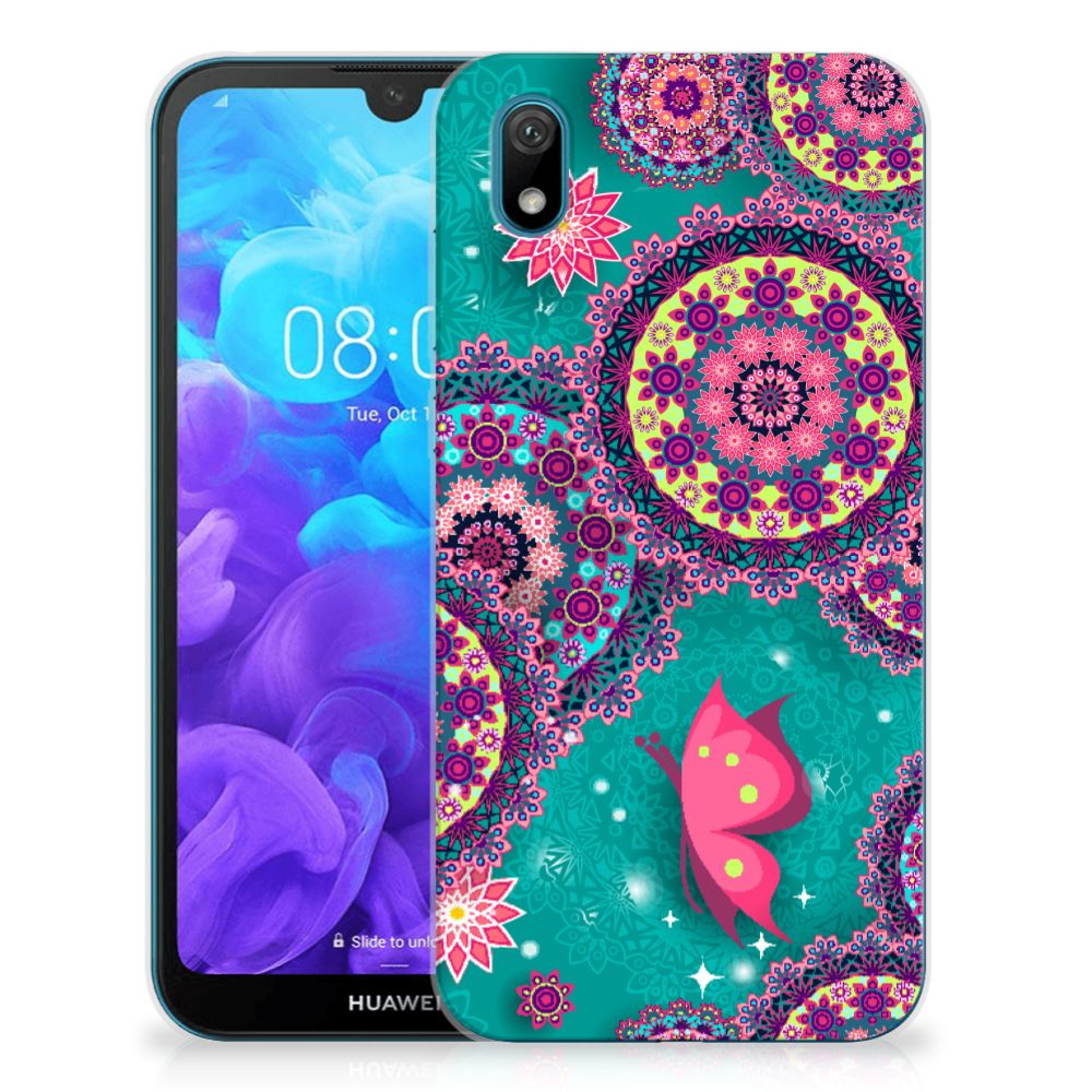 Huawei Y5 (2019) Hoesje maken Cirkels en Vlinders