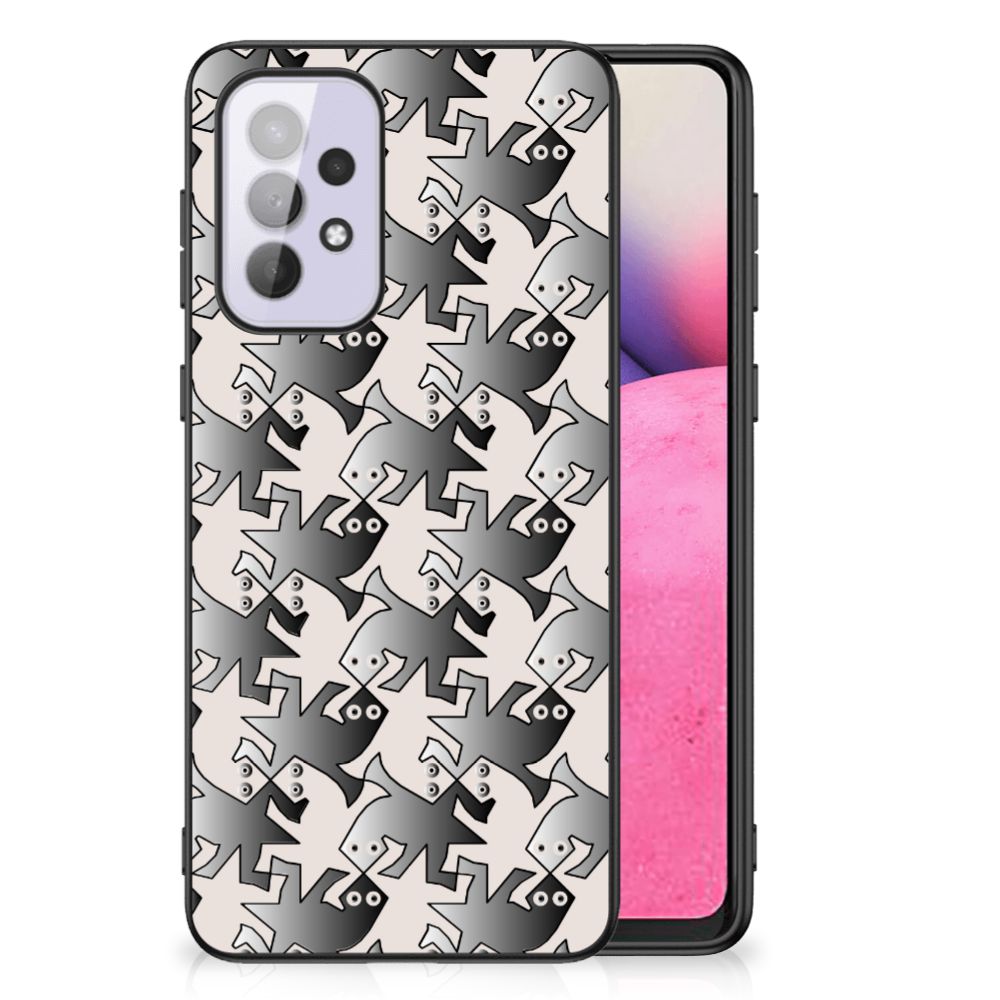 Samsung Galaxy A33 5G Dierenprint Telefoonhoesje Salamander Grey B2C Telecom