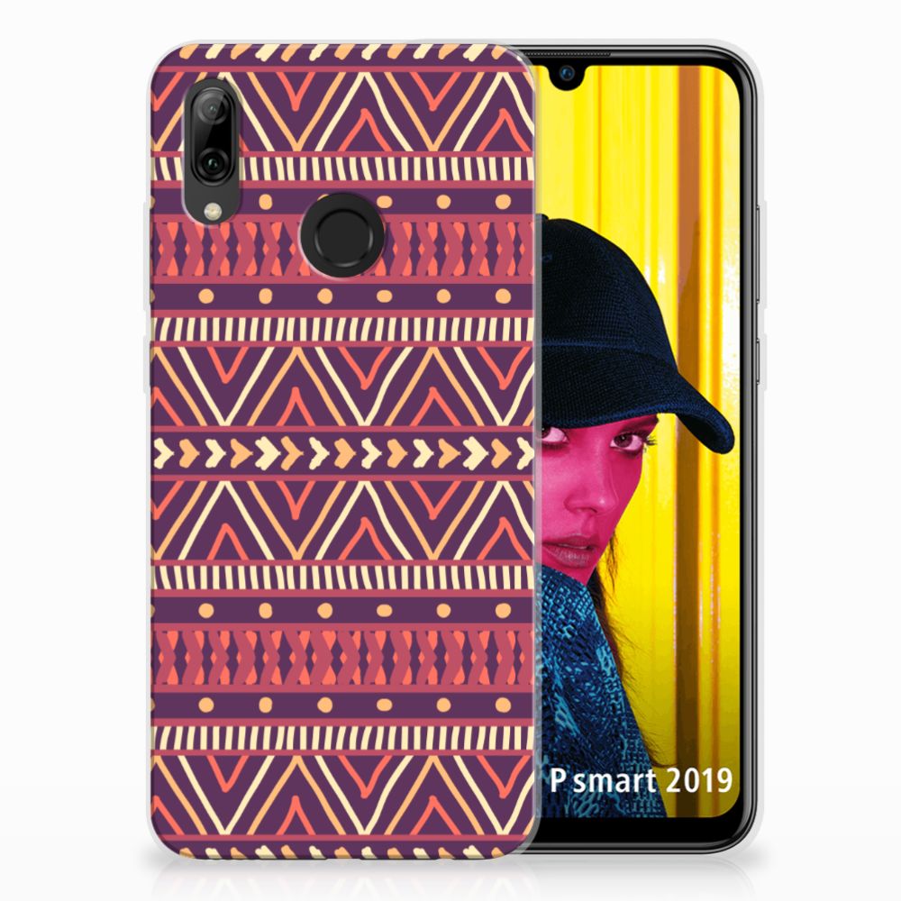 Huawei P Smart 2019 TPU bumper Aztec Paars