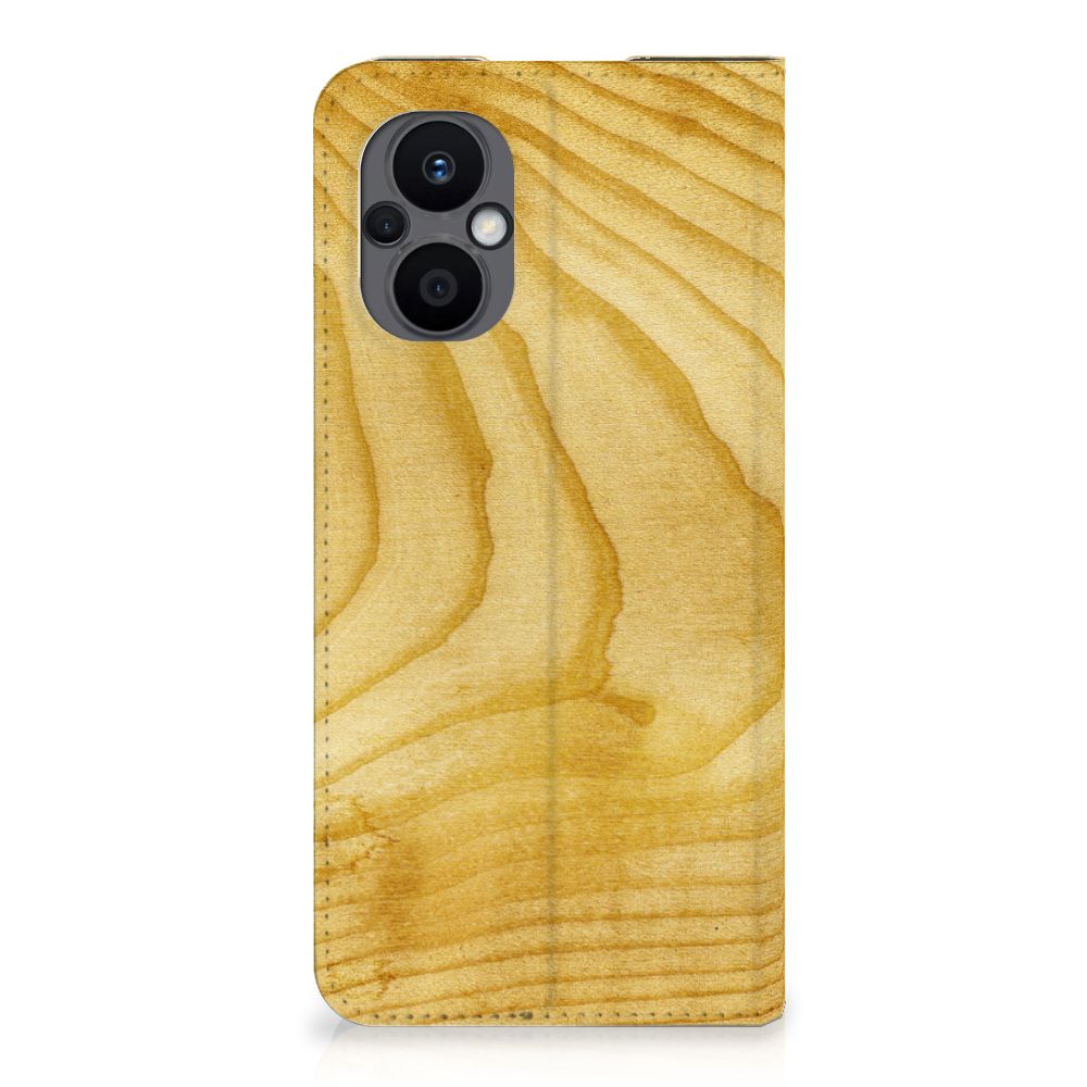 OPPO Reno8 Lite Book Wallet Case Licht Hout - B2C Telecom