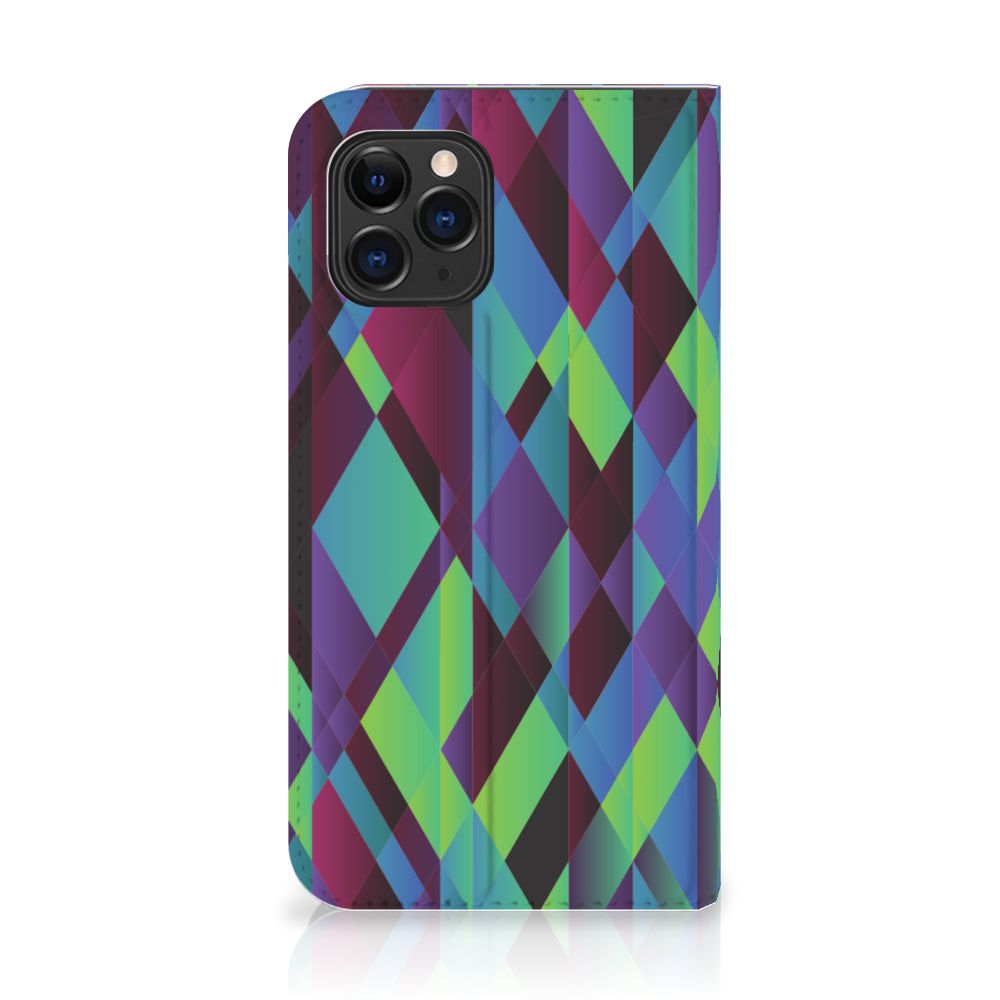 Apple iPhone 11 Pro Stand Case Abstract Green Blue