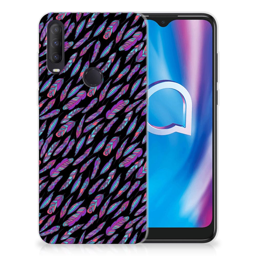 Alcatel 1S (2020) TPU bumper Feathers Color B2C Telecom