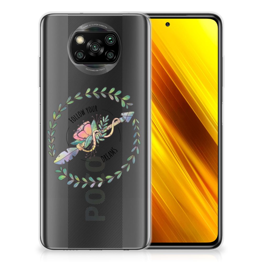 Xiaomi Poco X3 | Poco X3 Pro Telefoonhoesje met Naam Boho Dreams B2C Telecom
