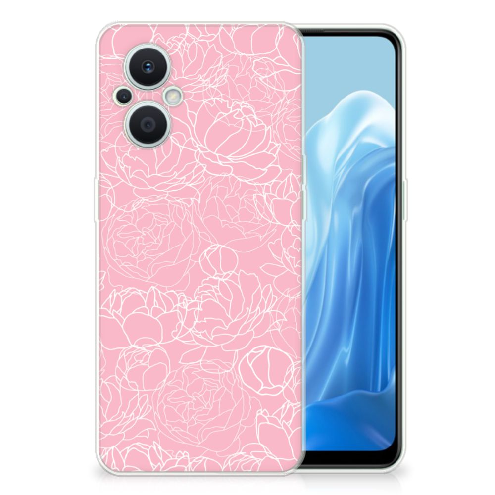 OPPO Reno8 Lite TPU Case White Flowers B2C Telecom