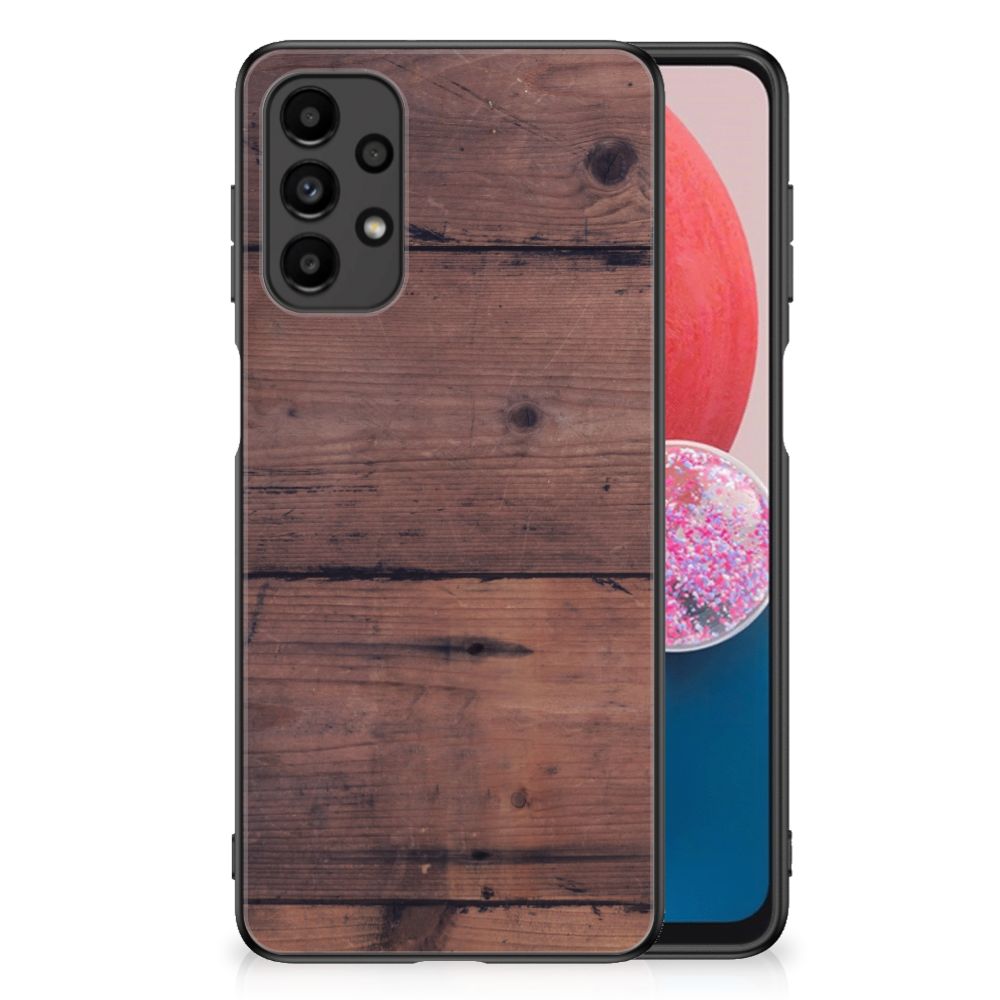 Samsung Galaxy A13 4G Houten Print Telefoonhoesje Old Wood B2C Telecom