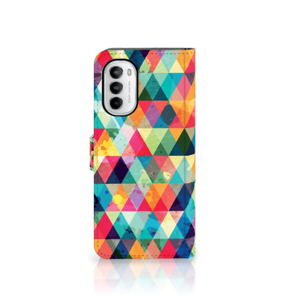 Motorola Moto G52 | Moto G82 Telefoon Hoesje Geruit