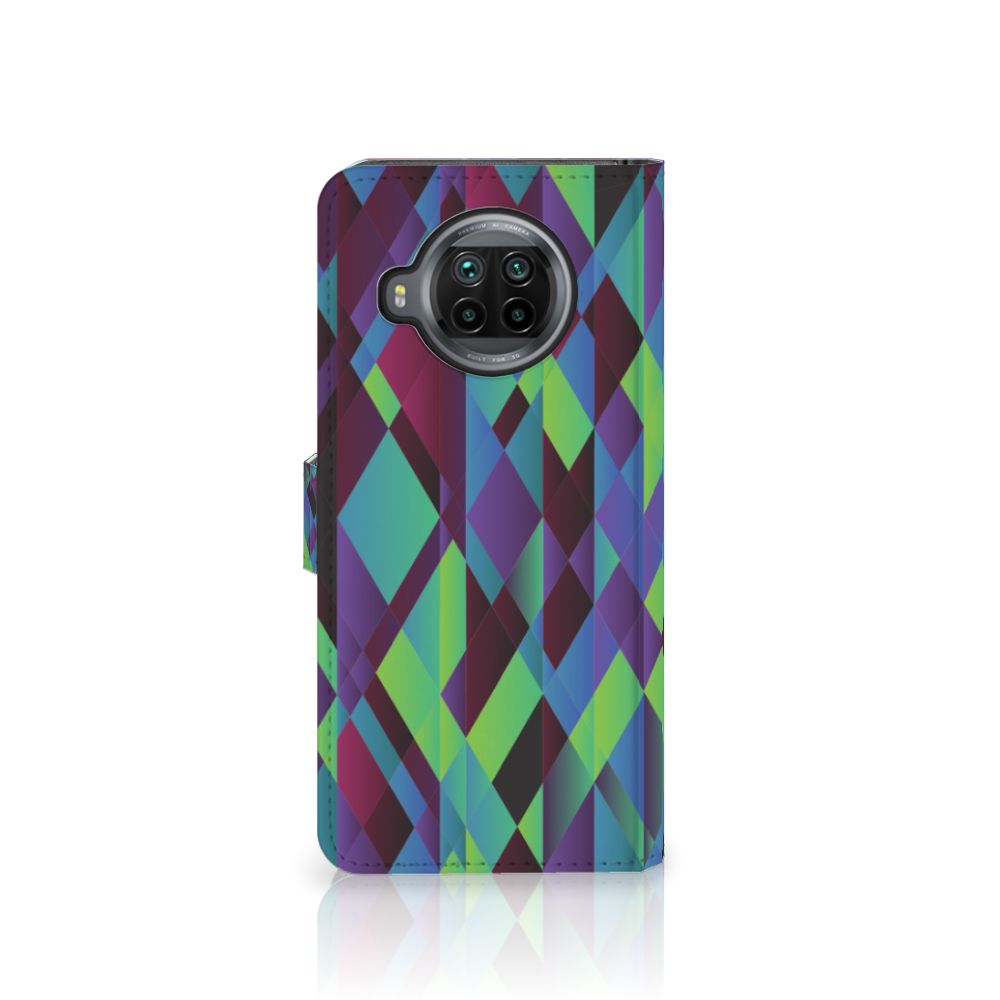 Xiaomi Mi 10T Lite Book Case Abstract Green Blue