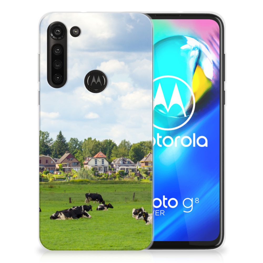 Motorola Moto G8 Power TPU Hoesje Koeien B2C Telecom