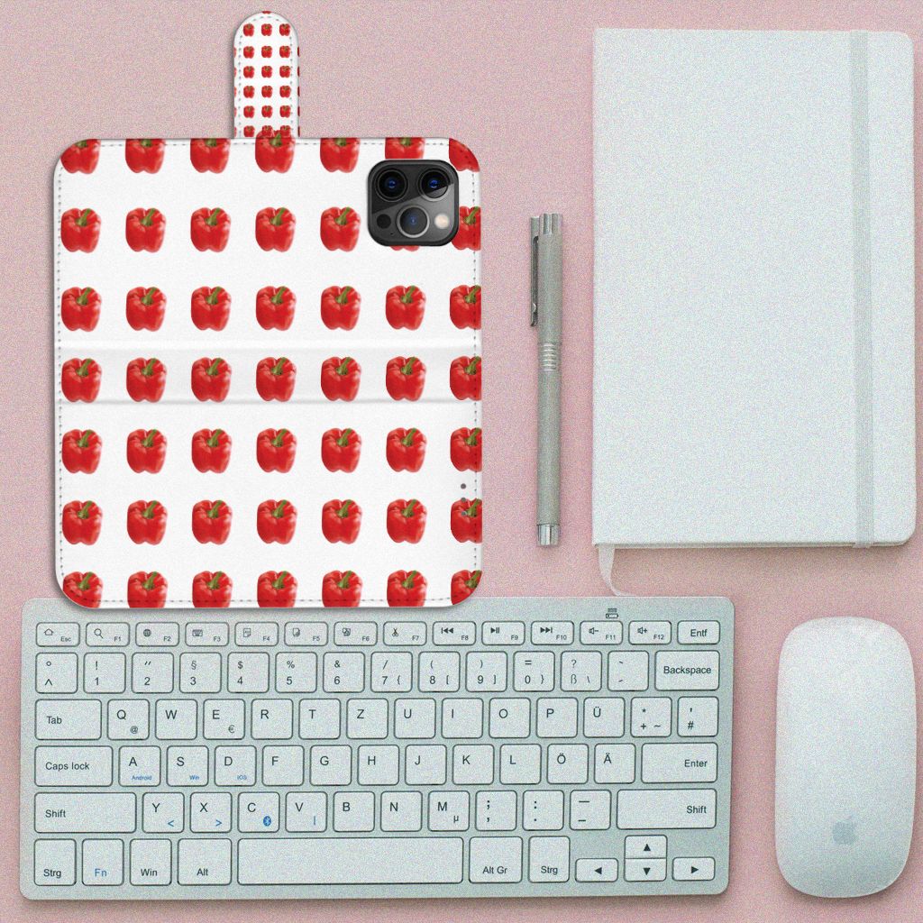 Apple iPhone 12 Pro Max Book Cover Paprika Red