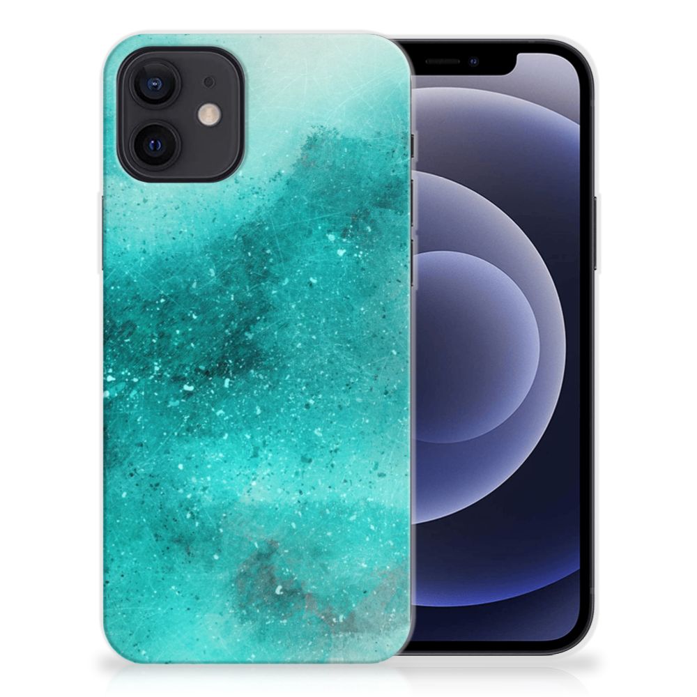 Hoesje maken iPhone 12 | 12 Pro (6.1") Painting Blue