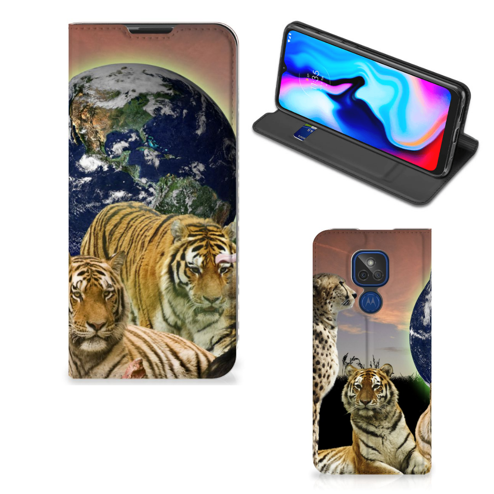 Motorola Moto G9 Play Hoesje maken Roofdieren - B2C Telecom