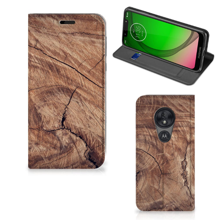 Motorola Moto G7 Play Book Wallet Case Tree Trunk