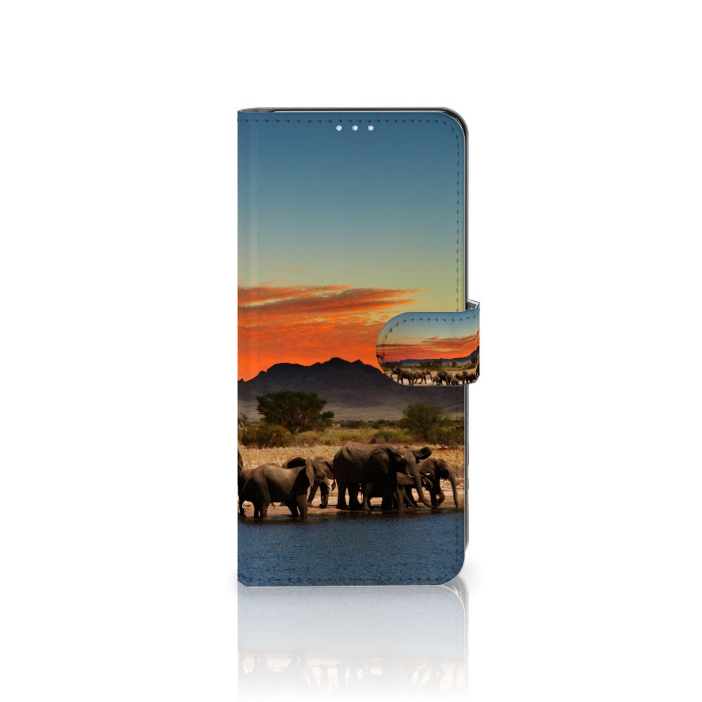 OPPO Reno 4 Pro 5G Telefoonhoesje met Pasjes Olifanten