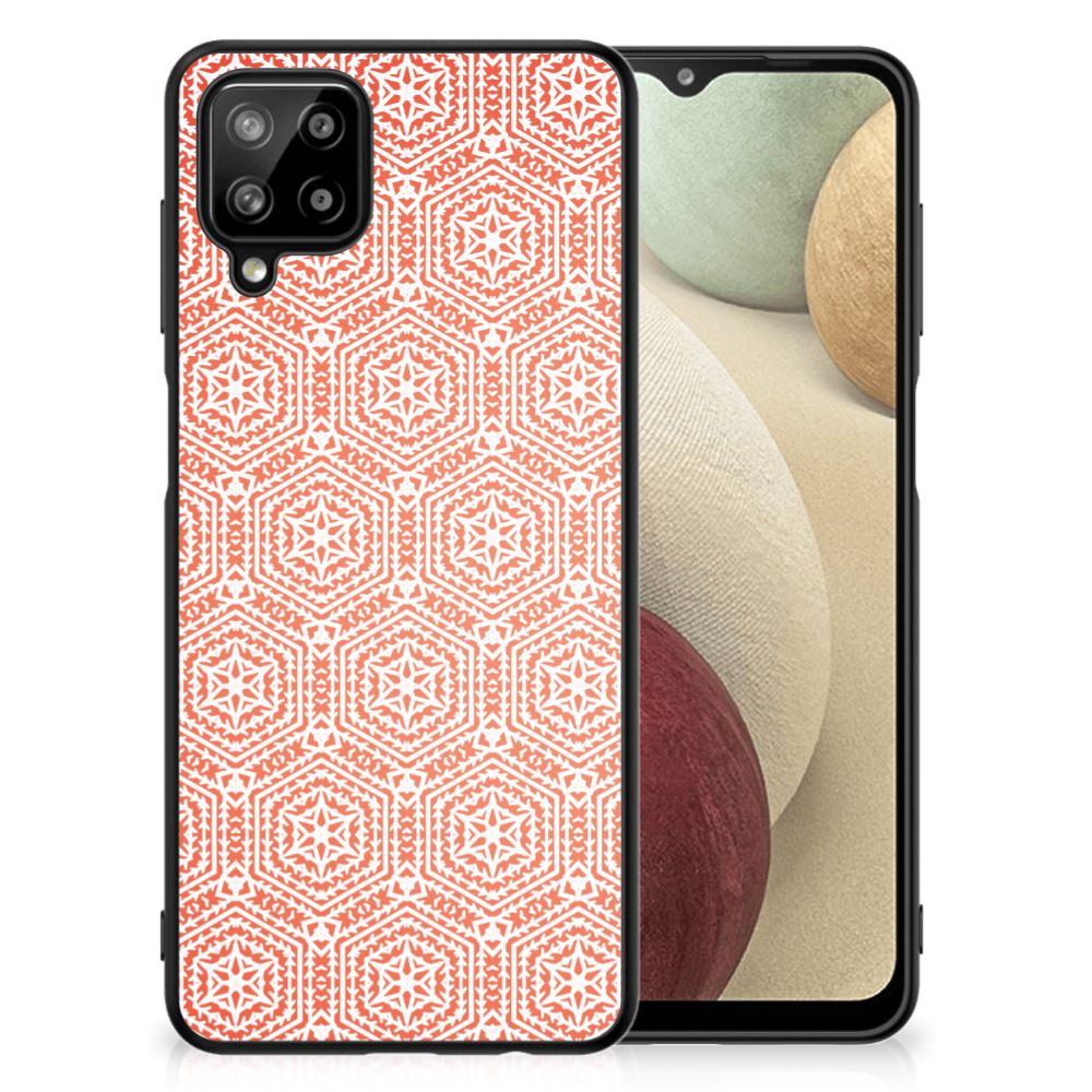 Samsung Galaxy A12 Back Case Pattern Orange