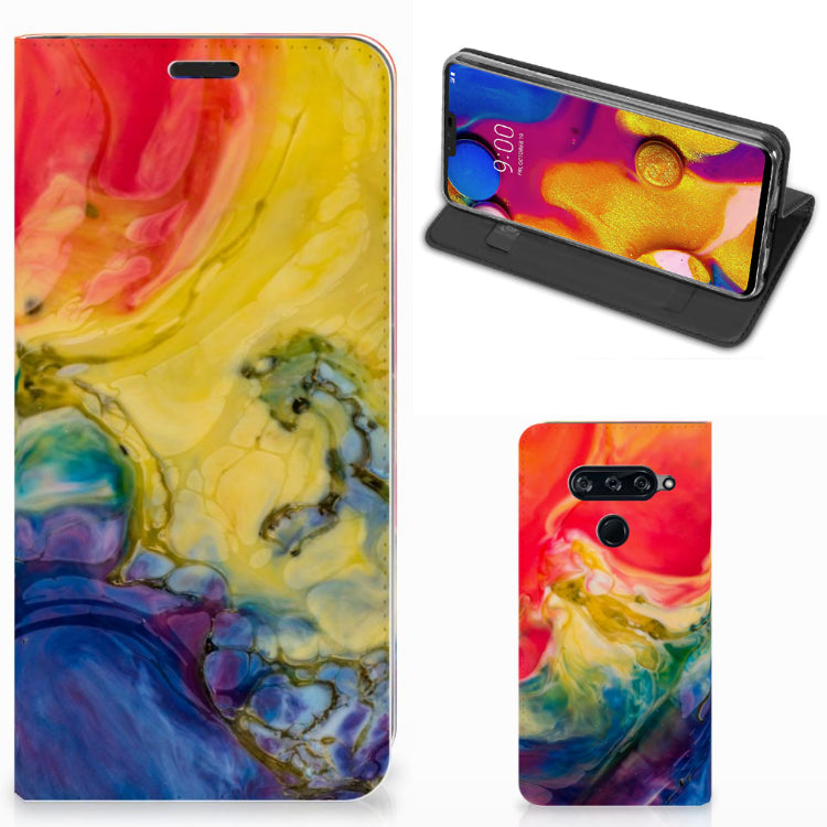 Bookcase LG V40 Thinq Watercolor Dark