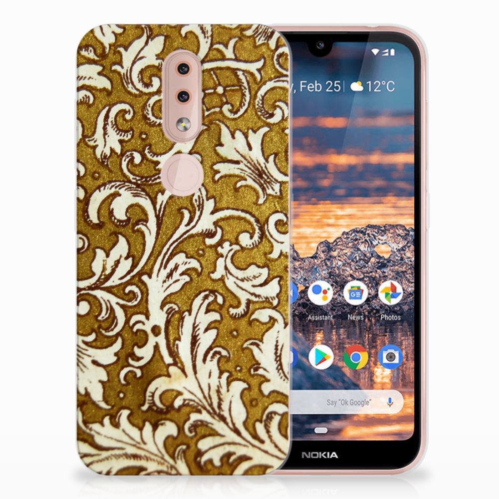 Siliconen Hoesje Nokia 4.2 Barok Goud