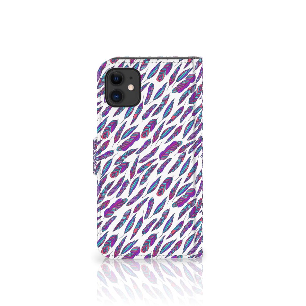 Apple iPhone 11 Telefoon Hoesje Feathers Color
