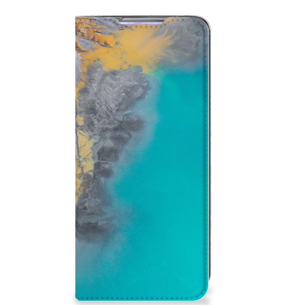 Samsung Galaxy S20 Ultra Standcase Marble Blue Gold - B2C Telecom