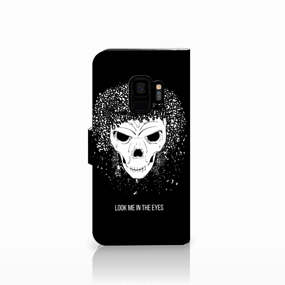 Telefoonhoesje met Naam Samsung Galaxy S9 Skull Hair