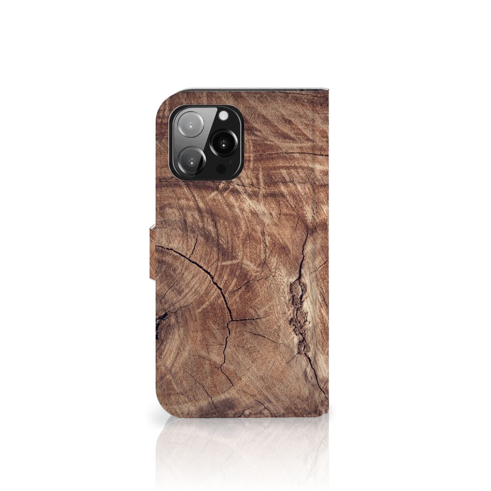 iPhone 13 Pro Max Book Style Case Tree Trunk