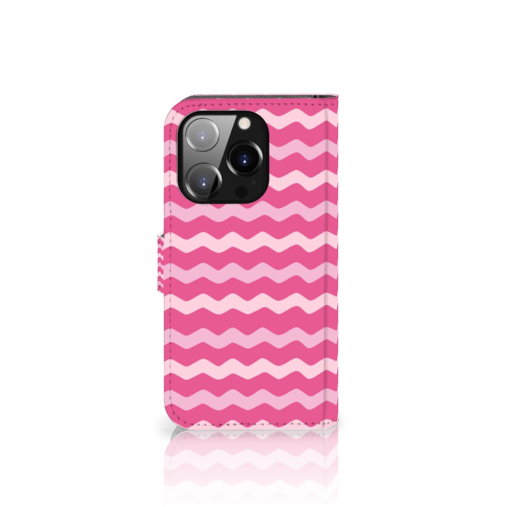 iPhone 14 Pro Telefoon Hoesje Waves Pink