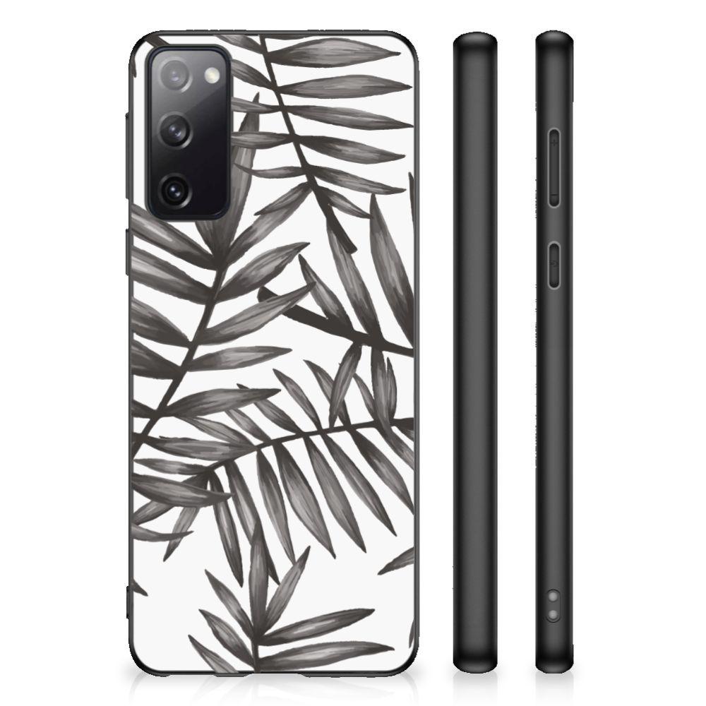 Samsung Galaxy S20 Skin Case Leaves Grey B2C Telecom