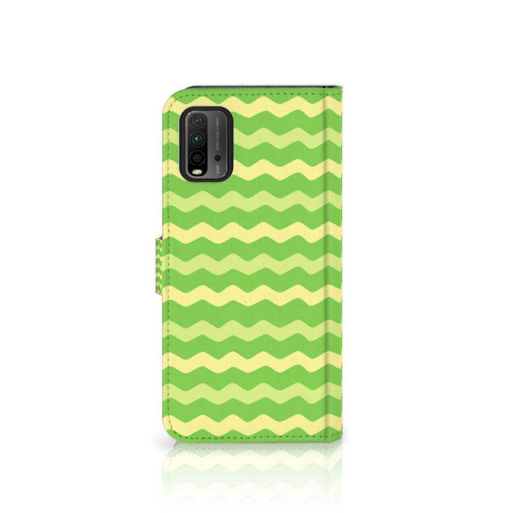 Xiaomi Redmi 9T | Poco M3 Telefoon Hoesje Waves Green