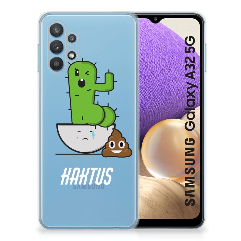 Samsung Galaxy A32 5G Telefoonhoesje met Naam Cactus Poo B2C Telecom
