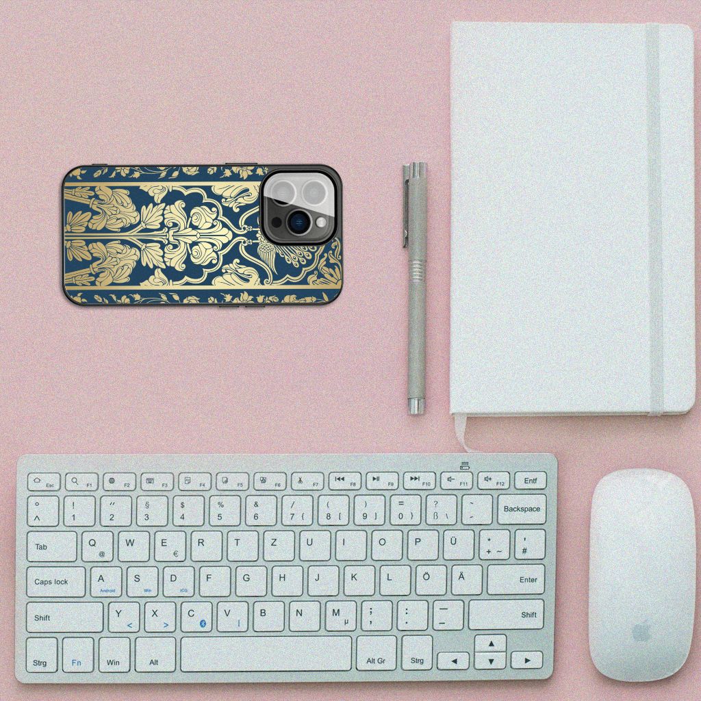 iPhone 13 Pro Bloemen Hoesje Beige Flowers B2C Telecom