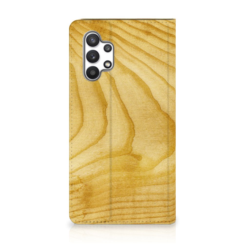 Samsung Galaxy A32 4G | A32 5G Enterprise Editie Book Wallet Case Licht Hout - B2C Telecom