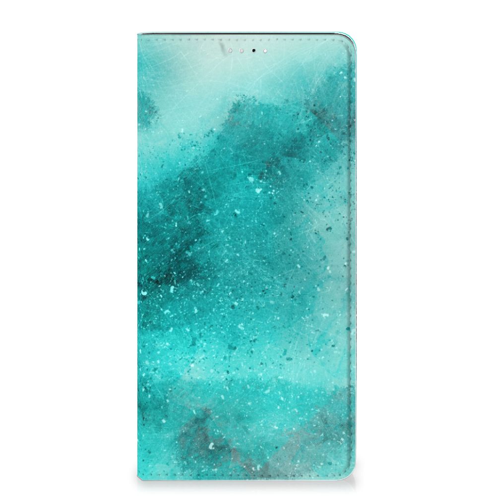 Bookcase Samsung Galaxy A33 5G Painting Blue