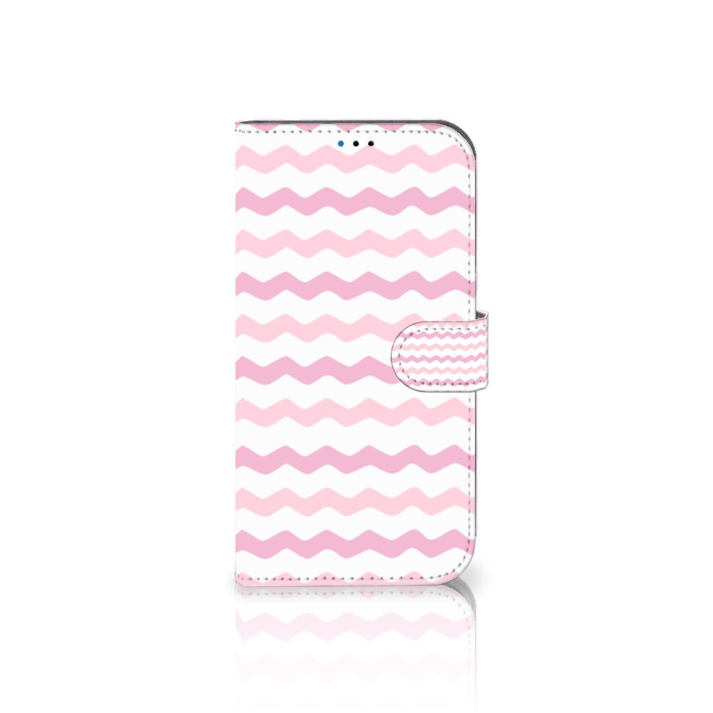 iPhone 14 Pro Max Telefoon Hoesje Waves Roze